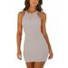 Colisha Spaghetti Straps Mini Pencil Dress for Women Summer Ribbed Knit Short Dress Sexy Party Club Bodycon Dress