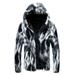 MIARHB Mens Winter Warm Thick Coat Jacket Faux Fur Outwear Cardigan Overcoat Men's Coats Men's Coats