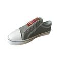 Daeful Women Retro Elastic Slip On Canvas Shoes Sneakers Round Toe Casual Shoes Comfort