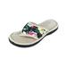 Isotoner Petunia Floral Jersey Thong Slide Slipper (Women's)