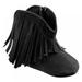Baby Shoes Boots Newborn Infant Baby Boy Girl Soft Sole Boots Tassels Moccasins Crib Solid Shoes 0-18M