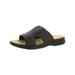 Clarks Mens Hapsford Slide Leather Open Toe Slide Sandals