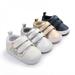 ZDMATHE Winter Baby Girl Stripe Print Shoes Newborn Toddler Baby Shoes Fashion Baby Boys Girls Shoes PU Leather Casual Shoes Sneaker