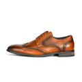 Bruno Marc Mens Business Oxford Shoes Leather Formal Dress Lace Up Comfort Wing Tip Shoes HUTCHINGSON_3 CAMEL Size 9