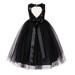 Heart Cutout Sequin Flower Girl Dress Special Occasion Dresses 172seq