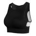 Women's Tank Style Sports Bra Yoga Crop Tank Tops Fitness Workout Running Top Plus Size Adjustable Wirefree Sport Bra