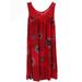 Women's Summer Sleeveless Casual Swing Dress Floral Printed Simple T-Shirt Loose Dresses