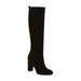 Sam Edelman Caprice Black Suede Knee-High Block Heel Round Toe Dress Boot (11)