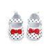 BOBORA Baby Girl PU Polka Dots Shoes Princess Sole Anti-slip Party Baby Girls First Walker