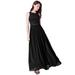 Ever-Pretty Womens Floral lace Chiffon Pacthwork Long Wedding Bridesmaid Dresses for Women 07391 Black US16