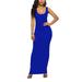 Women's Sexy Bodycon Sleeveless Pencil Dress Club Tank Long Maxi Dress Summer Bodycon Dress