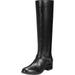 Bandolino Womens Bloema Leather Tall Knee-High Boots