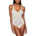 Calvin Klein Womens Perfectly Fit Mesh And Lace Bodysuit