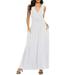 Women's Summer Sundress Plain Maxi Dress Casual V-Neck Sleeveless Party Cocktail Dresses With Pockets