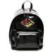 Burberry Graphic Logo Coated Canvas Backpack-Black