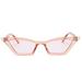 Frozero Ladies Cat Eye Rectangle Sunglasses Driving Glasses 90's European and American Retro Fashion Narrow Square Small Frame Frame Colorful