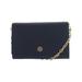 Tory Burch Women's Robinson Chain Leather Wallet - Royal Navy