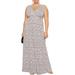 Tart Womens Plus Chloe Double V Pleated Maxi Dress