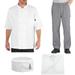 Chef Code Culinary Student Bundle Cool Breeze Chef Coat, Pants, Hat & Apron