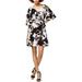 Bar Iii Womens Bubble-Sleeve Wrap Dress