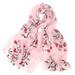 Bescita Women Embroidery Chiffon Scarf Hijab Wrap Shawls Headband Muslim Hijabs Scarf