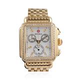 Shop LC Michele Deco Diamond Swiss Quartz Movement Watch ION Over Stainless Steel Ct 0.6