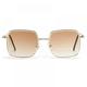 Retro Sunglasses Women Wild Square Metal Color Lens Glasses Polarized Sunglasses Holiday Sunglasses