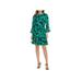 Calvin Klein Womens Ruffled Floral Print Mini Dress