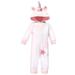 Hudson Baby Unisex Baby and Toddler Fleece Jumpsuits, Coveralls, and Playsuits, Rainbow Unicorn, 18-24 Months