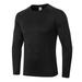 Pretty Comy PRO Men's Fitness Long-sleeved Tight-fitting Quick-drying Training Sportswear High-elastic Running Sweat Wicking T-shirt Top Black S-2XL