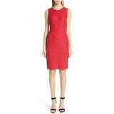 St. John Womens Adina Knit Sheath Dress