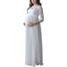 Sunisery Womens Lace Prom Gown Maternity Maxi Dress Wedding Party Dress Photography Prop Clothes