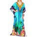 HAPPY BAY Women's Maxi Summer Caftan Outfit Casual Dress Cover Ups Drawstring