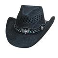 Bullhide Hats 2844Bl Run A Muck Collection Long Live Rock L-Xl Black Cowboy Hat