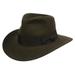 Premium Wool Felt Indiana Jones Crushable Fedora Hat w/Grosgrain Band Cowboy Hat