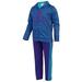 Adidas Girls Tricot Hooded Full Zip Jacket and Pant Set (6, Blue/Purple)
