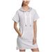 DKNY Womens Sport Logo Dress DP9D4061-WHT