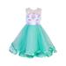 Little Girls Dress up Costume Puffy Tulle Dress Skirt Lace Top Tulle Floral Flower Girl Dresses Formal Special Occasions Dresses Wedding Pageant Recital Holiday Gift