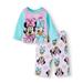 Minnie Mouse Baby Toddler Girl Long Sleeve Microfleece Pajamas, 2Pc Set