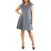 24seven Comfort Apparel Plus Size Keyhole Neck Dress