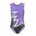 Kids Girls One Piece Sleeveless Camisole Gymnastics Leotard Tops Youth Teen Shiny Ballet Dance wear Costumes, Purple 9-10Y