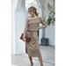 Women's Soft Special Off Shoulder Scoop Dress 7 Colors