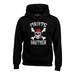 Shop4Ever Men's Pirate Brother Hooded Sweatshirt Hoodie