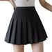 Hirigin Girls High Waisted Plain Pleated Skirt Skater Tennis School Uniforms A-line Mini Skirt Lining Shorts