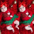 BABYS FIRST CHRISTMAS Baby Girls Xmas Tutu Romper Dress Outfit Santa Costume 0-18M