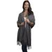 Cashmere & Class Large Soft Cashmere Scarf Wrap Womens Winter Shawl + Gift Box (grey)