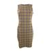 Tommy Hilfiger Women's Knit Plaid Sheath Dress