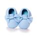 Manfiter Unisex Toddlers Baby Shoes Soft Soled Tassel PU Leather Crib Shoes Prewalker Bow Shoe First Walkers