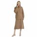 MERRYLIFE Women Cable Knit Turtleneck High Collar Pullover and Long Sleeve Knitted Sweater Dress Sets US 10-14