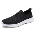 DREAM PAIRS Men's Slip on Loafer Breathable Fashion Sneakers Sport Walking Shoes 171114-M BLACK/GREY Size 7.5